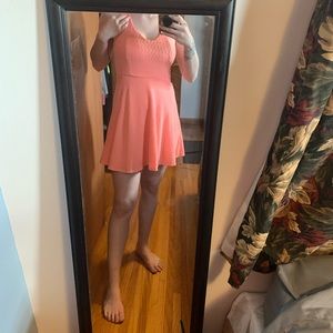 Peachy pink dress